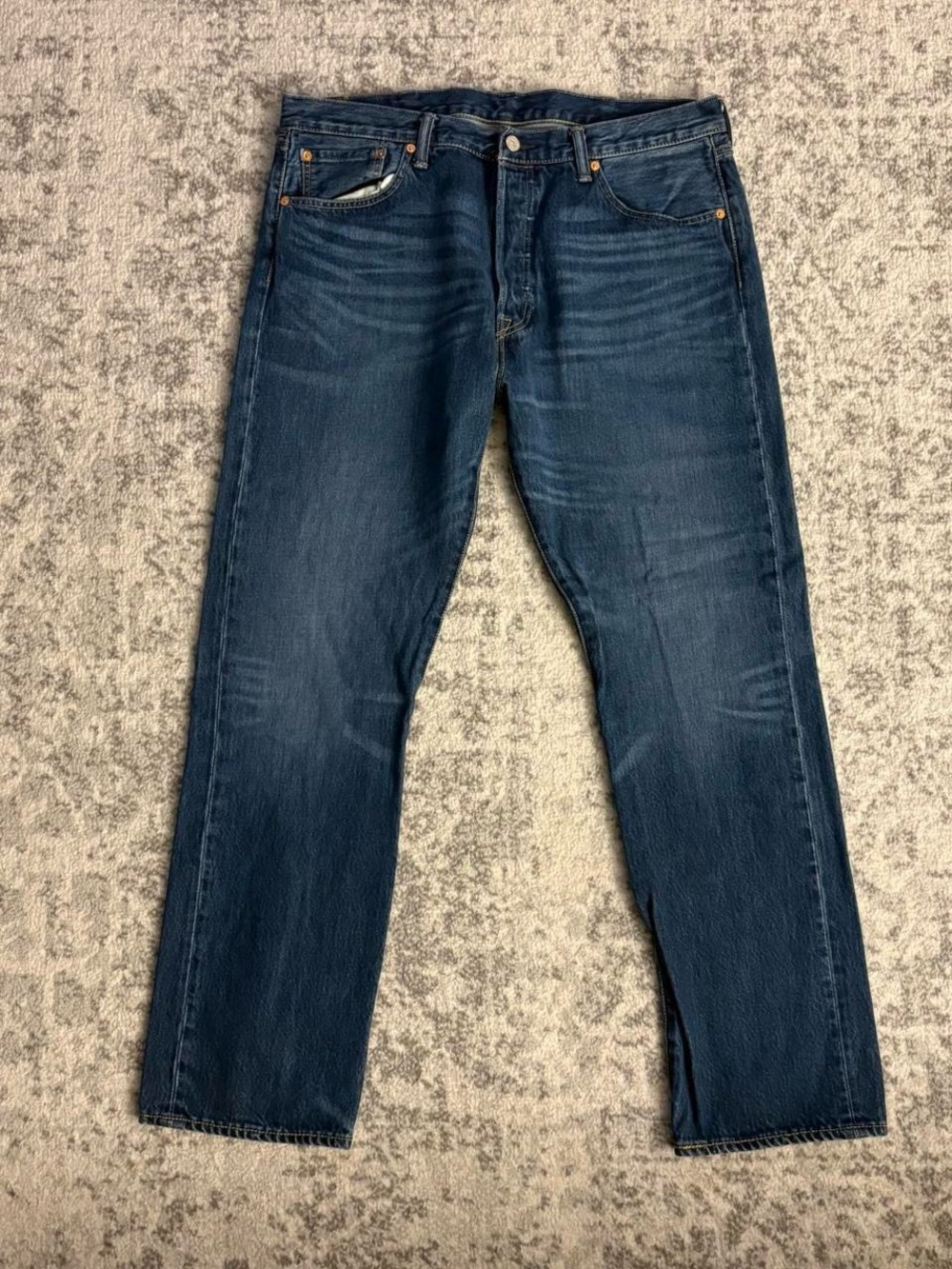 Mens Levi 501 Blue Jeans Size 38/32